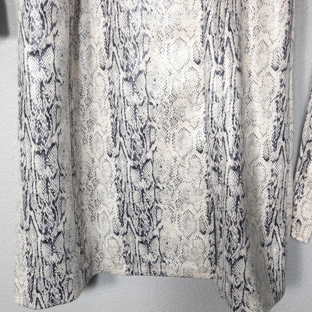 Anthropologie Avec Les Filles Size L White Animal Print Trench Coat - Picture 5 of 12